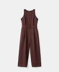 Mango Women's Lyocell Belt Jumpsuit