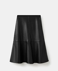 Mango Women's Faux-Leather Midi Skirt