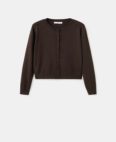 Mango Women's Knitted Button Cardigan