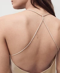 Mango Women's Silk Straps Nightgown