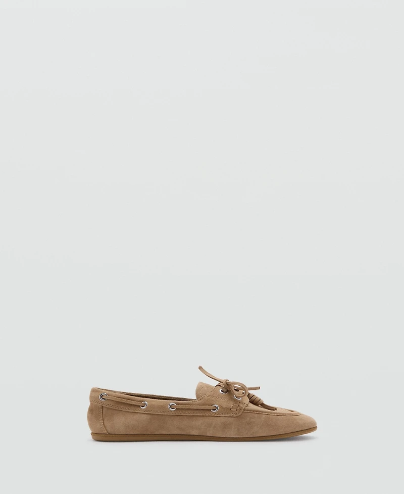 Mango Women's Laces Deck Shoes