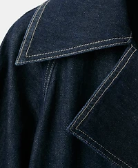 Mango Women's Denim Belt Trench Coat