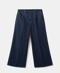 Mango Women's Wide Leg Mid-Rise Jeans