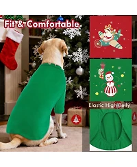 Aronkl 2 Pack Breathable Cotton Spandex Dog T-shirts for Year-Round Comfort