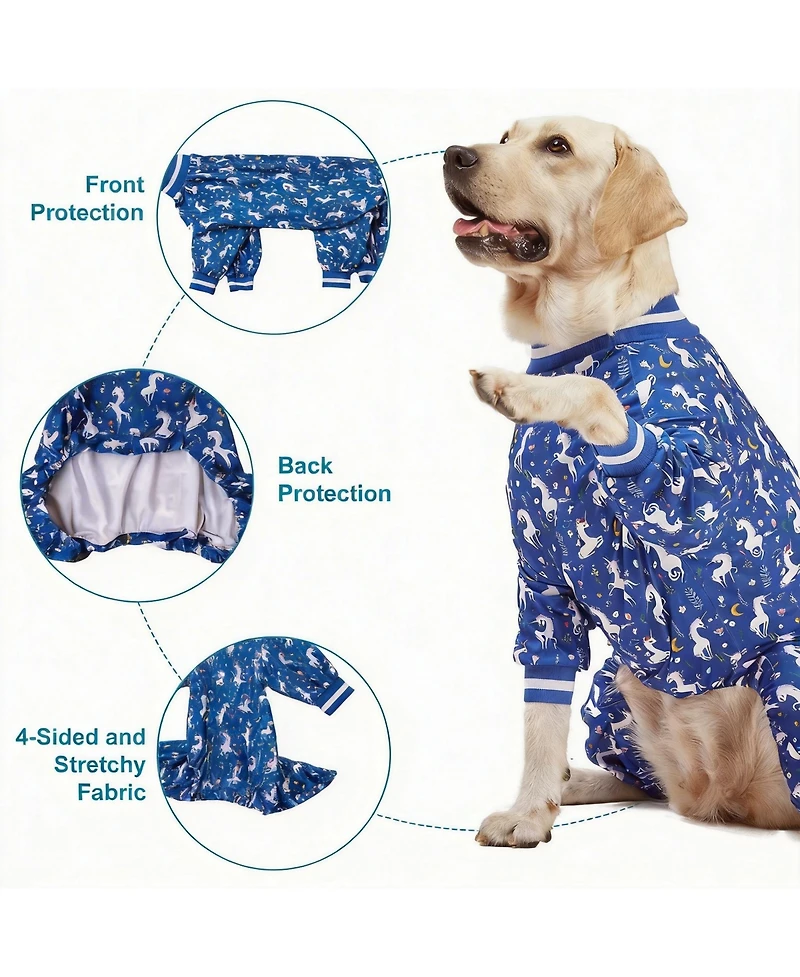 Aronkl Large Dog Comfortable Pajamas for Recovery and Sleep