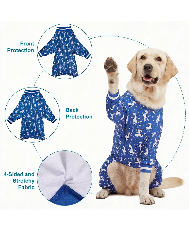 Aronkl Large Dog Comfortable Pajamas for Recovery and Sleep