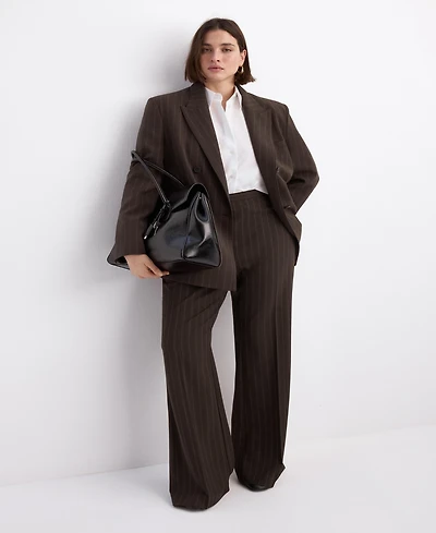 Mango Women's Pinstripe Suit Trousers