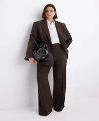 Mango Women's Pinstripe Suit Trousers