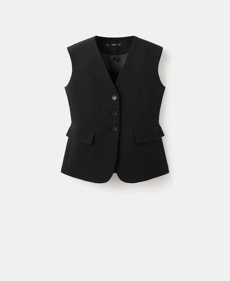 Mango Women's Fitted Suit Waistcoat