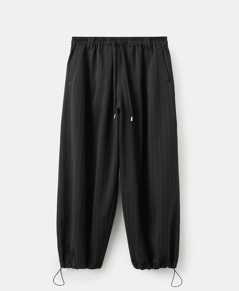 Mango Women's Pinstripe Balloon Trousers