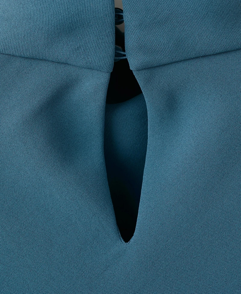 Mango Women's Draped Neck Long Dress