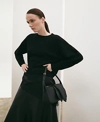 Mango Women's Lace Combo Jumper Sweater