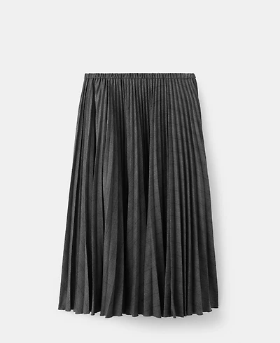 Mango Women's Checked Pleated Skirt