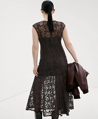 Mango Women's Combined Lace Dress