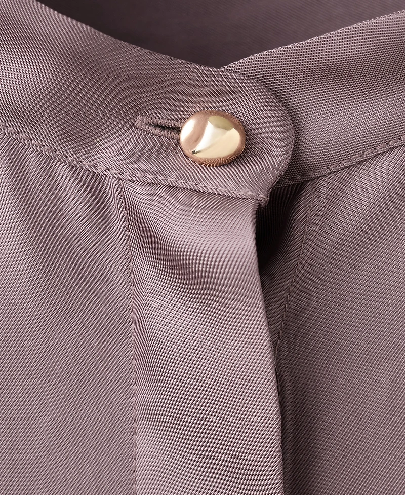 Mango Women's Stand Collar Long Shirt