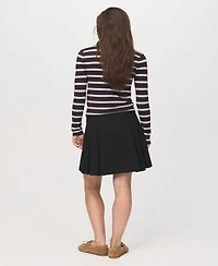 Mango Women's Pleated Mini-Skirt