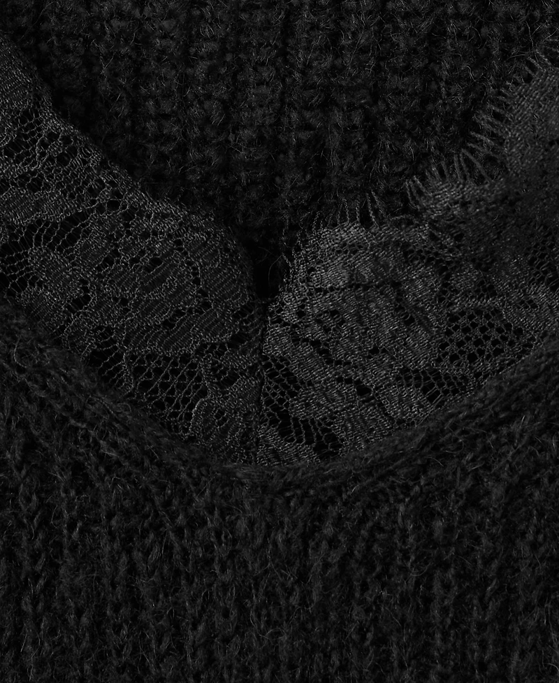 Mango Women's Lace Knit Jumper Sweater