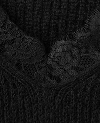 Mango Women's Lace Knit Jumper Sweater