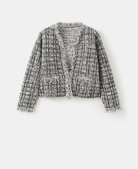 Mango Women's Oversized Tweed Jacket