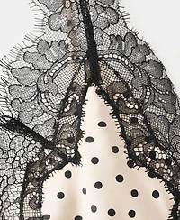 Mango Women's Polka Dots Lace Top