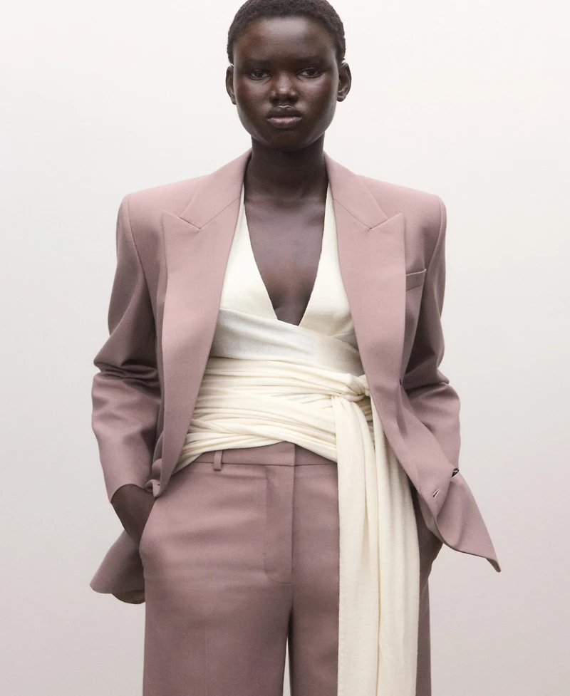 Mango Women's Wool Suit Pants