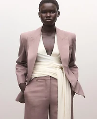 Mango Women's Wool Suit Pants