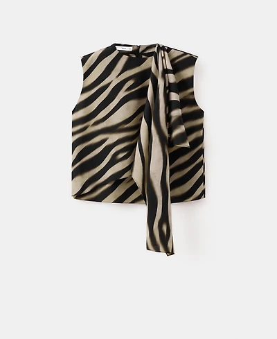 Mango Women's Printed Foulard Blouse