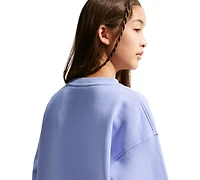 Nike Big Girls 7-16 Sportswear Club Fleece Oversized-Fit Sweatshirt