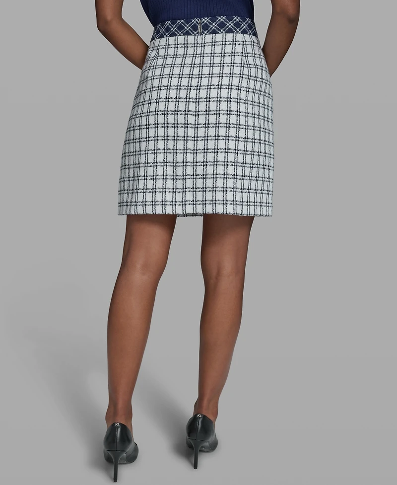 Karl Lagerfeld Paris Women's Knee-Length A-Line Skirt