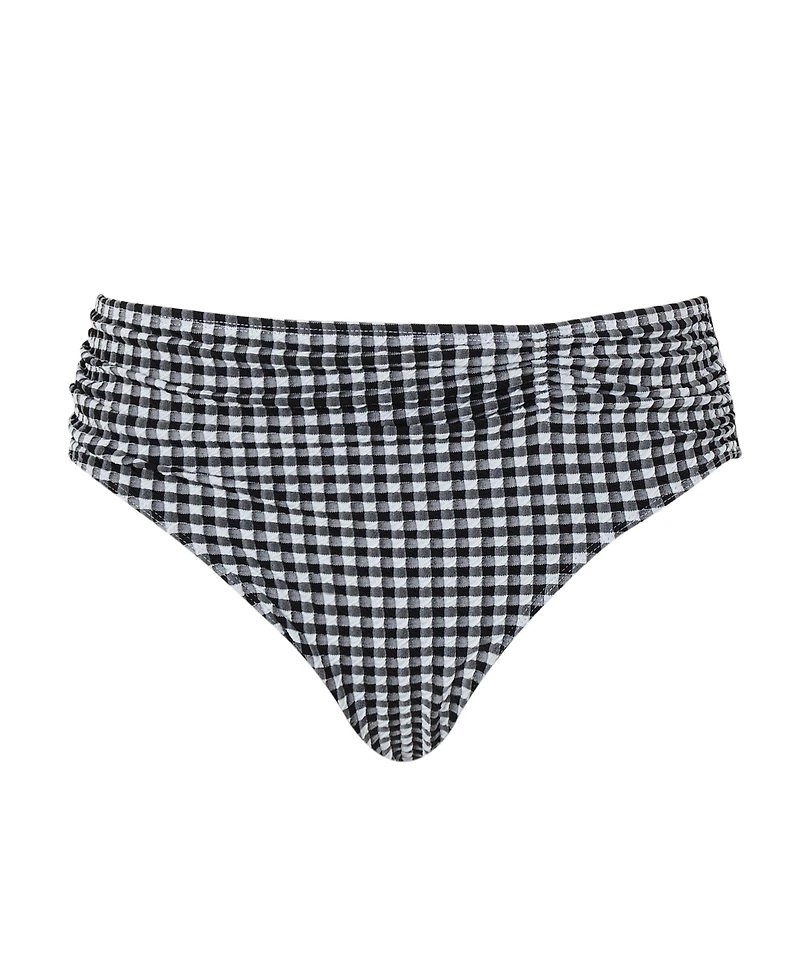 Panache Lingerie Women's Gingham High Cut Bikini Bottom