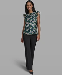 Karl Lagerfeld Paris Women's Crew Neck Top