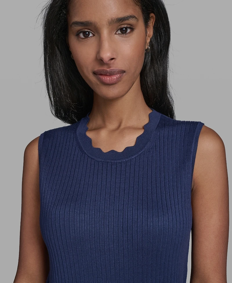 Karl Lagerfeld Paris Women's Crew Neck Knit Top