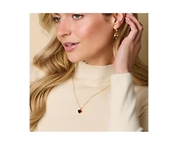 Little Sky Stone Libi Garnet Heart Necklace