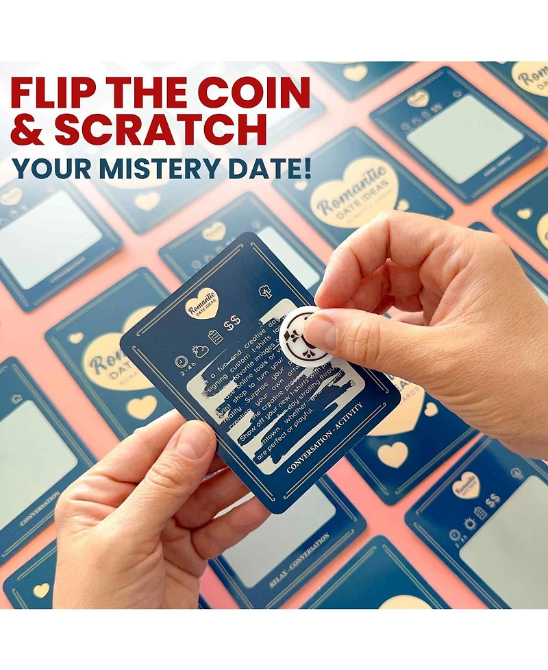 Quokka 50 Date Night Ideas – 50 Scratch-Off Romantic Couple Gifts – Unique Couples Game