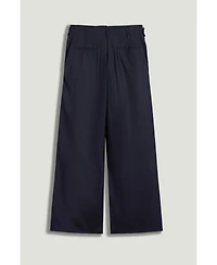 Nocturne Women's Pleated Tapered Crop Trousers