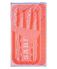 The Beach House Sardine Print Cotton Beach Towel, 40" x 70"