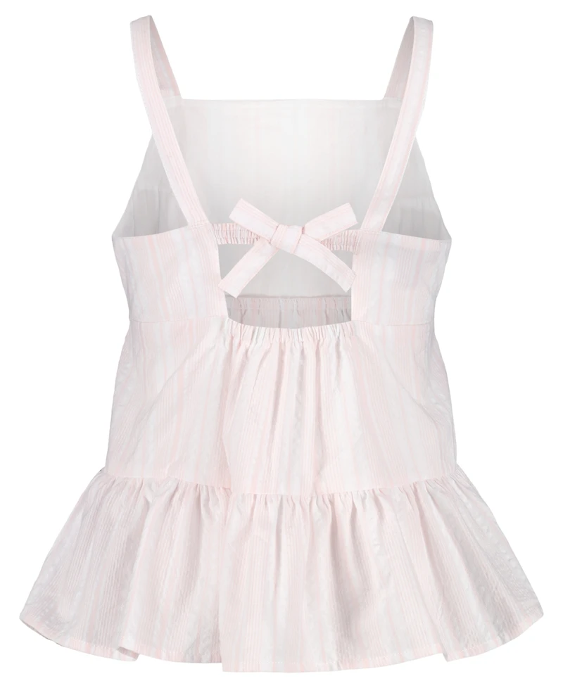 Tommy Hilfiger Girls' 7-16 Tiered Strappy Square Neck Top