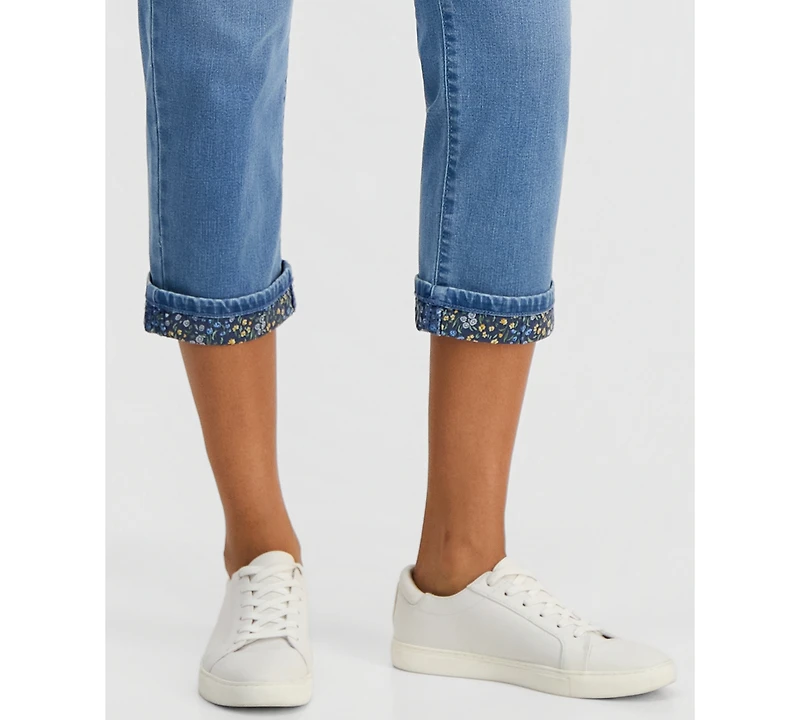 Style & Co Women's Mid-Rise Curvy Capri Jeans, Macy's Exclusive