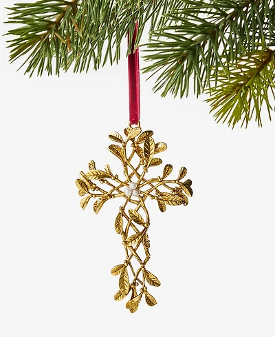 Holiday Lane Blessed Branch Cross Ornament, Macy's Exclusive