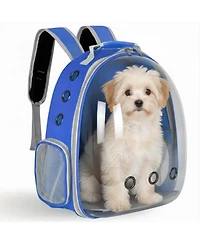 ProMounts Breathable Transparent Pet Carrier Bag for Cats & Small Dogs – Portable Space Capsule with Zipper, Ideal for Travel & Outdoor Adventu