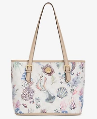 Giani Bernini Sea Print Tulip Tote Bag, Macy's Exclusive - Under The Sea