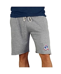 Concepts Sport Men's Gray New England Patriots Throwback Logo Mainstream Terry Shorts