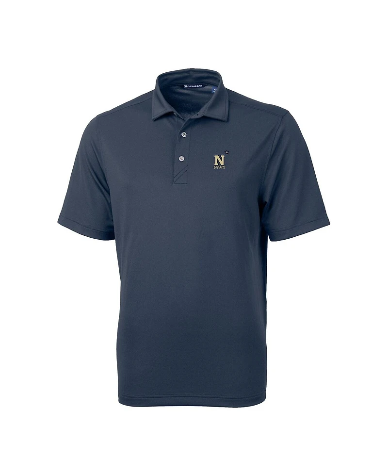 Cutter & Buck Men's Navy Midshipmen Virtue Eco Pique Polo Shirt