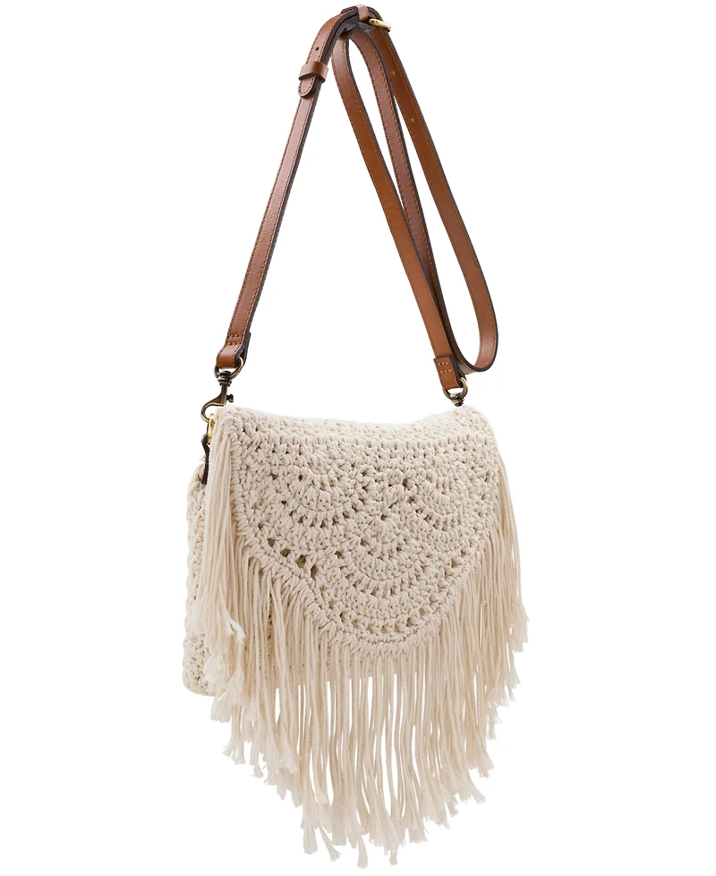 Patricia Nash Cannara Small Crocheted Crossbody Bag