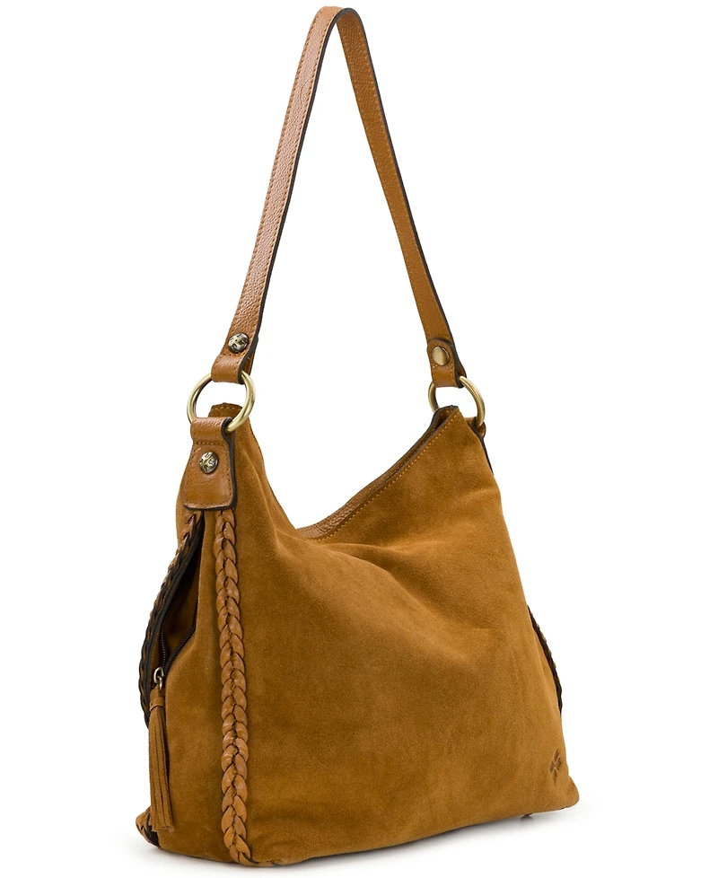 Patricia Nash Kalispell Large Suede Hobo Bag