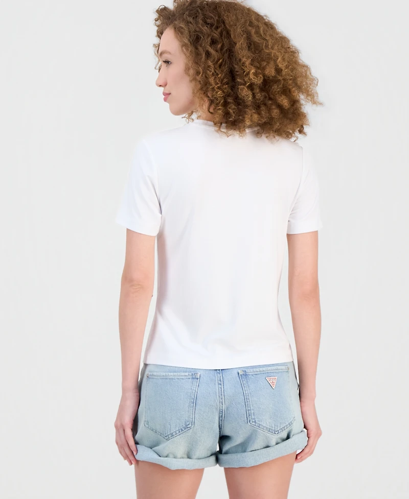 Guess Women's Leona Crewneck Logo T-Shirt