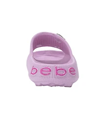 Bebe Little Girls Eva Slide – Lightweight Comfy Sandals with Rhinestone Fruit Patches