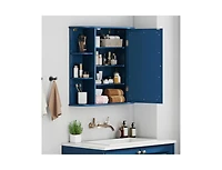 Slickblue Wall Bathroom Mirror Cabinet with Built-In Storage Shelves