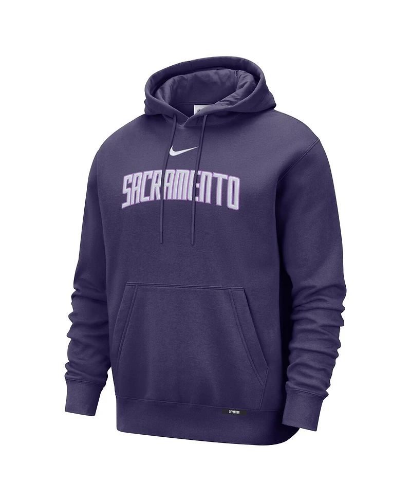 Nike Men's Purple Sacramento Kings 2025/26 City Edition Essential Remix Club Hoodie