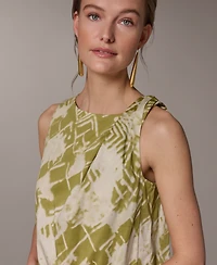 Donna Karan New York Women's Abstract Print Knee Length Dress